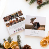 Boho Rainbow & Hearts Merry Seven Foto van Kerstmi Feestdagenkaart