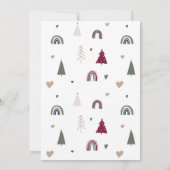 Boho Rainbow & Hearts Oh Wat een leuk vakantiefees Kaart (Achterkant)