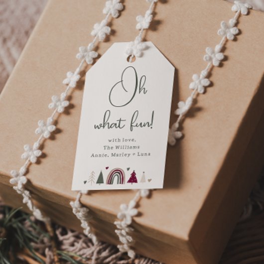 Boho Rainbow & Hearts Oh Wat Leuke Familie Gift La Cadeaulabel