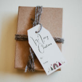 Boho Rainbow & Hearts Vrolijk kerstfeest van en na Cadeaulabel