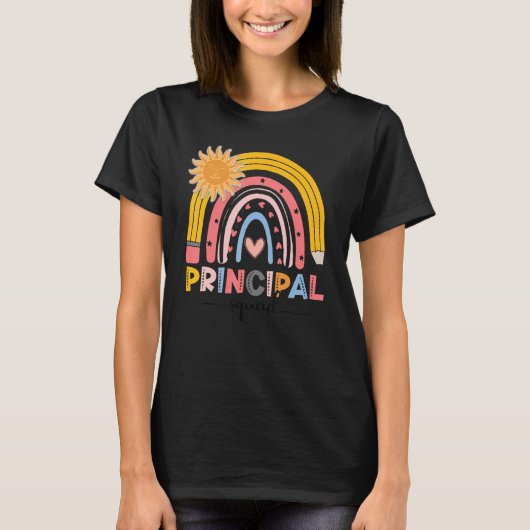Boho Rainbow Hoofdplein eerste dag van de school T-shirt (Voorkant)