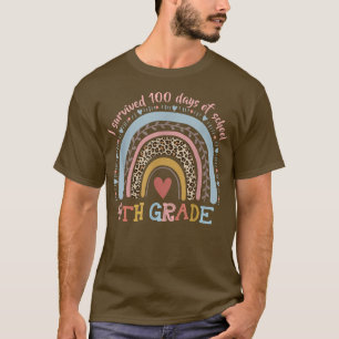 Boho Rainbow I heeft 100 dagen overleven van de vi T-shirt