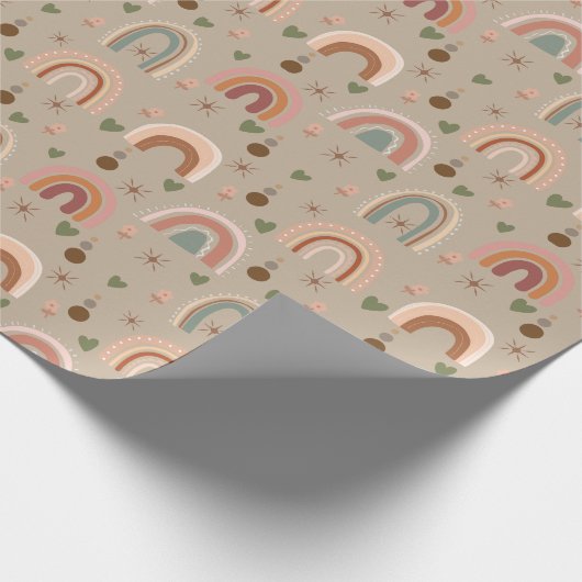Boho Rainbow inpakpapier (Hoek)