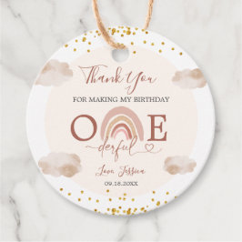 Boho Rainbow is geen nederige verjaardag. Bedankjes Labels