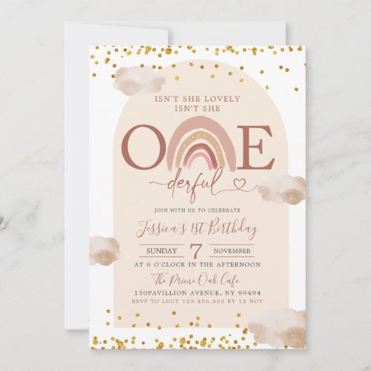 Boho Rainbow is geen nederige verjaardag. Kaart (Voorkant)