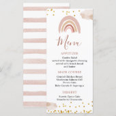 Boho Rainbow is geen nederige verjaardag. Menu (Voorkant / Achterkant)