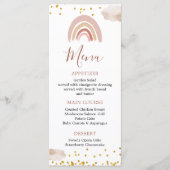 Boho Rainbow is geen nederige verjaardag. Menu (Voorkant)