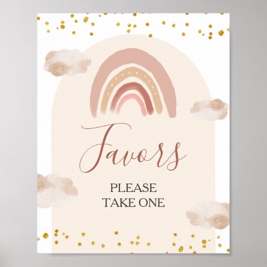 Boho Rainbow is niet een prachtige verjaardagsguns Poster (Voorkant)