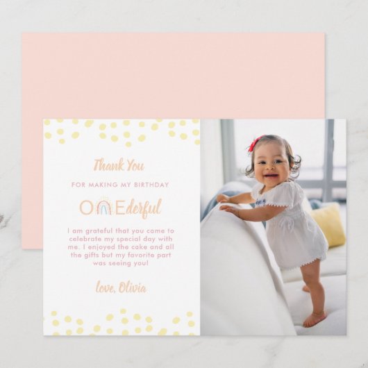 Boho Rainbow is niet erg bedankt! Bedankkaart (Voorkant / Achterkant)