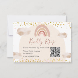 Boho Rainbow is niet haar meesterlijke QR Bedankkaart