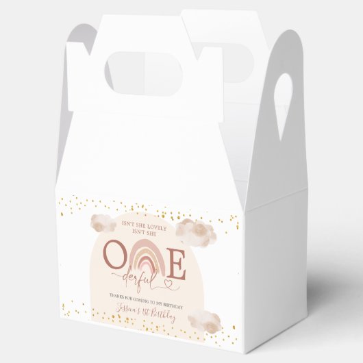 Boho Rainbow is niet haar prachtige verjaardagstaf Bedankdoosjes (Geopend)