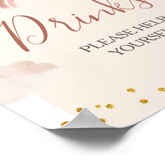 Boho Rainbow is niet zij ouderwetse verjaardag Dri Poster (Hoek)