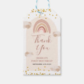 Boho Rainbow is niet zo'n lieve dank je wel Cadeaulabel (Voorkant)