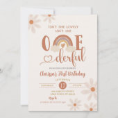 Boho Rainbow is niet zo'n mooie eerste verjaardag Kaart (Voorkant)