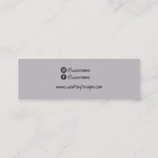 Boho Rainbow Jewelry Display Visitekaartje (Achterkant)