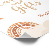 Boho Rainbow-Kaarten en Gifts Sign Poster (Hoek)