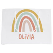 Boho Rainbow Kinder gepersonaliseerd Groot Cadeauzakje (Voorkant)