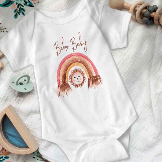 Boho Rainbow Leuke Leeuw Boho Baby Romper
