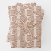 Boho Rainbow Line Arch in Brown en Terracotta Inpakpapier Vel (In situ)