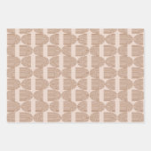 Boho Rainbow Line Arch in Brown en Terracotta Inpakpapier Vel (Voorkant)