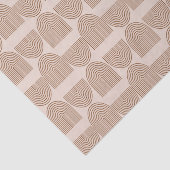 Boho Rainbow Line Arch in Brown en Terracotta Tissuepapier (Detail)