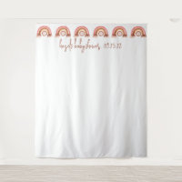 Boho Rainbow Lion Baby shower Photobooth Achtergro