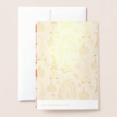 Boho Rainbow Little Pumpkin Herfst Baby shower Folie Kaarten (Met envelop)