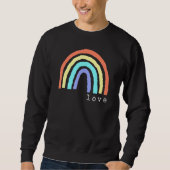 Boho Rainbow Love Letters Pride Lbgtqia 1 Trui (Voorkant)
