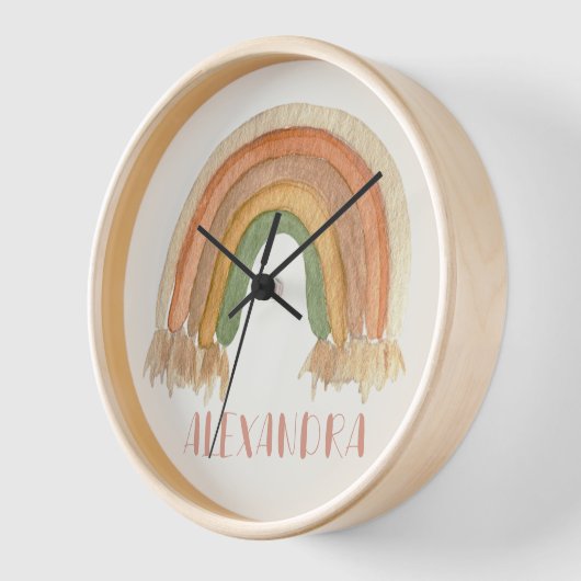 Boho Rainbow Macrame Rope Naam (Hoek)