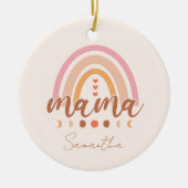Boho Rainbow Mama Keramisch Ornament (Voorkant)