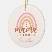 Boho Rainbow Mama Keramisch Ornament (Links)