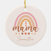 Boho Rainbow Mama Keramisch Ornament (Achterkant)