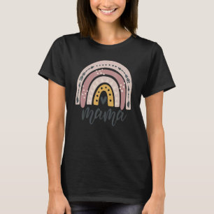 Boho Rainbow mama mama mama nieuwe mama Moederdag T-shirt