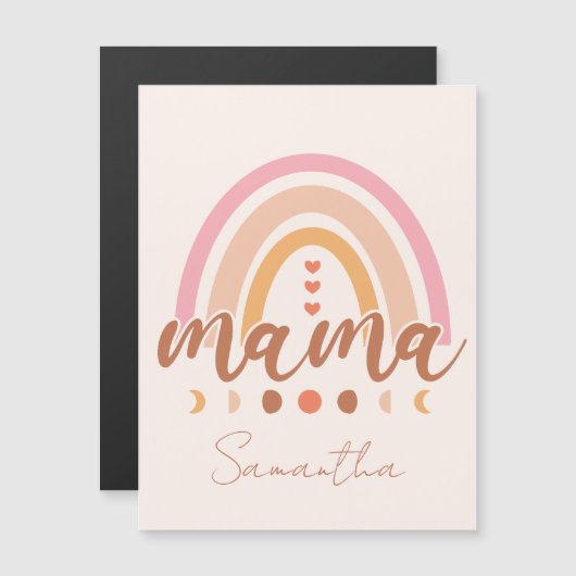 Boho Rainbow Mama met maanfasen (Voorkant / Achterkant)