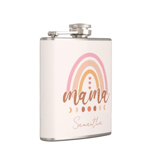 Boho Rainbow Mama met maanfasen Heupfles (Rechts)