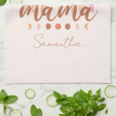 Boho Rainbow Mama met maanfasen Theedoek (Gevouwen)