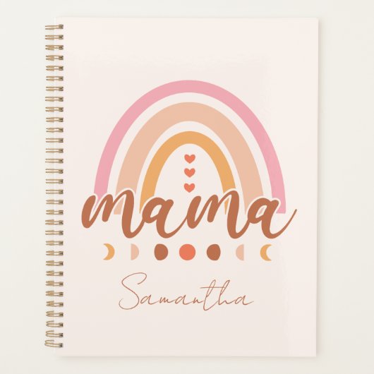 Boho Rainbow Mama Planner (Voorkant)