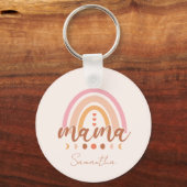 Boho Rainbow Mama Sleutelhanger (Achterkant)