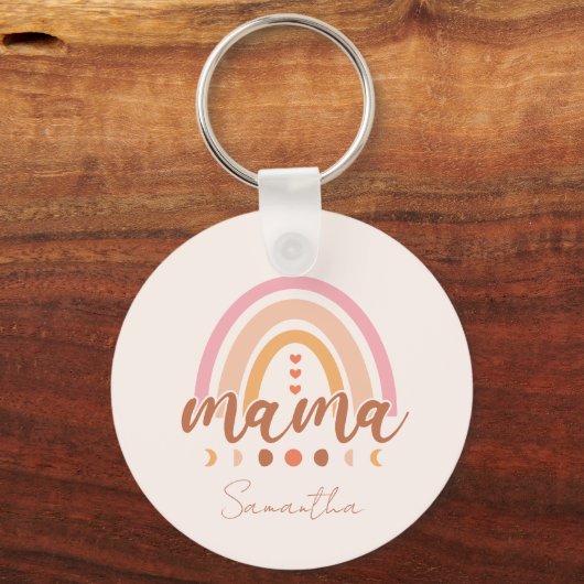 Boho Rainbow Mama Sleutelhanger (Achterkant)