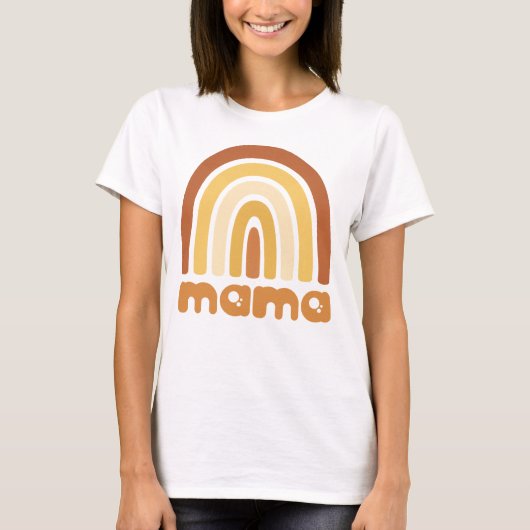 Boho Rainbow Mama Tshirt (Voorkant)