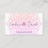  Boho Rainbow Mandala Yoga Visitekaartje (Voorkant)