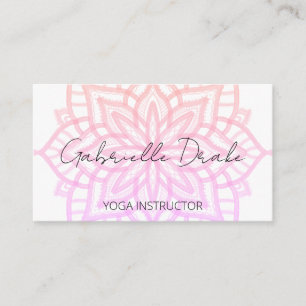  Boho Rainbow Mandala Yoga Visitekaartje