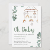 Boho Rainbow Mobile Baby shower van Mail Greenery Kaart (Voorkant)