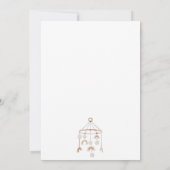 Boho Rainbow Mobile Baby shower van Mail Greenery Kaart (Achterkant)