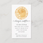 BOHO Rainbow Modern Sunshine Baby Diaper Raffle Visitekaartje (Voorkant)