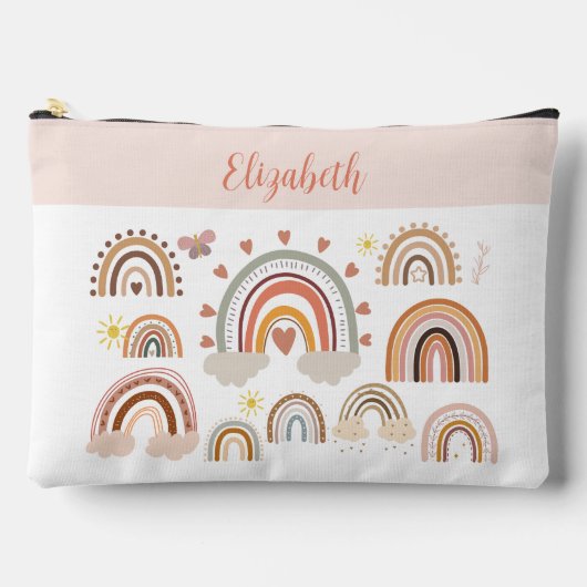Boho Rainbow Monogram Etui (Voorkant)