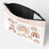 Boho Rainbow Monogram Etui (Open)