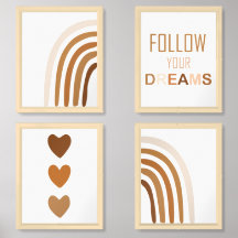 Boho Rainbow Motivatie citaten Klaslokaal Decor