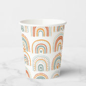 Boho Rainbow MR Onederful Birthday Party Papieren Bekers (Links)