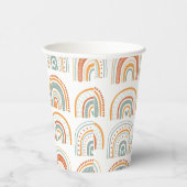 Boho Rainbow MR Onederful Birthday Party Papieren Bekers (Rechts)